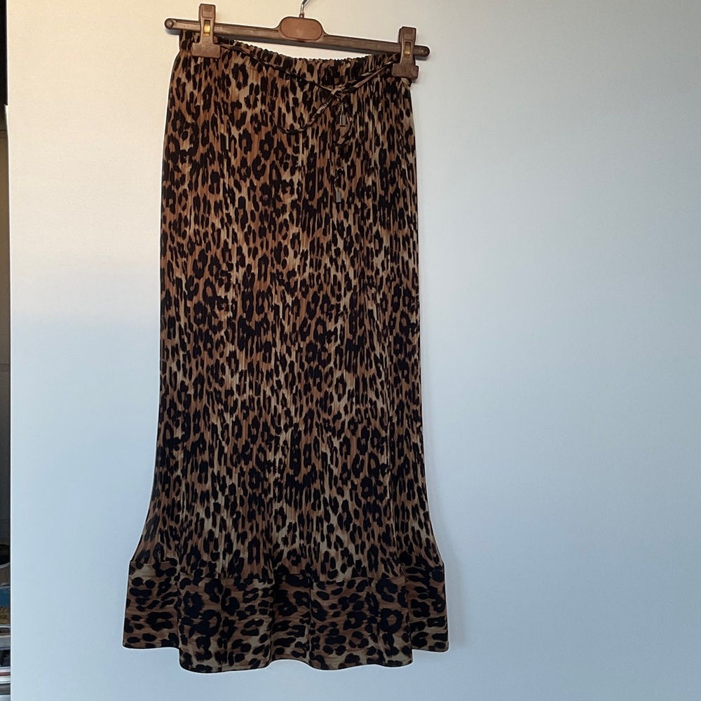 Leopard Print Maxi Skirt